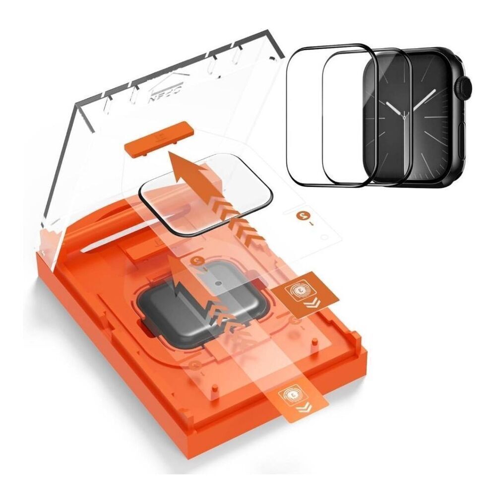 Full Coverage Screen Protector for Apple Watch Series 9/8/7 45mm,Hard Protective